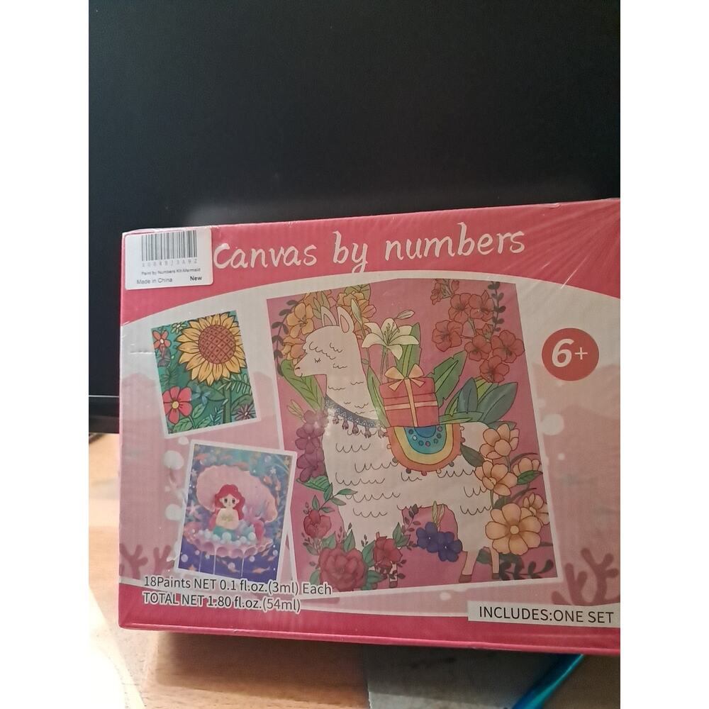Canvas By Numbers Paint By Numbers Includes 1 Set And 18 Paints